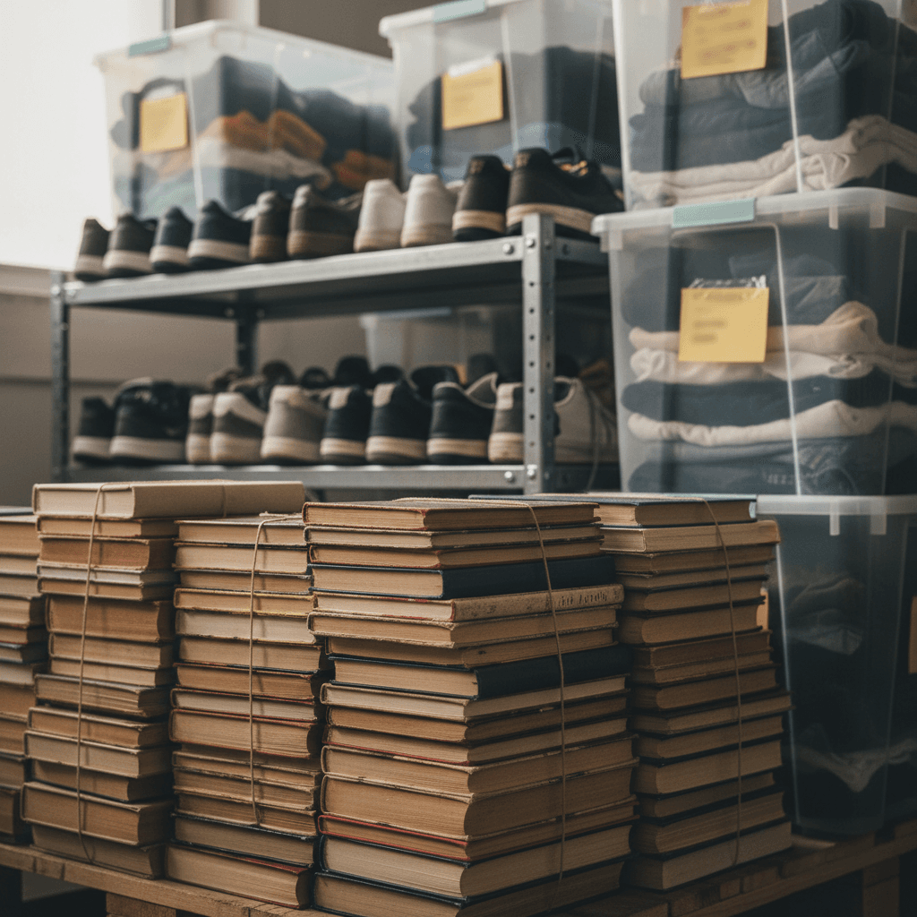 Sorted materials prepared for partner distribution