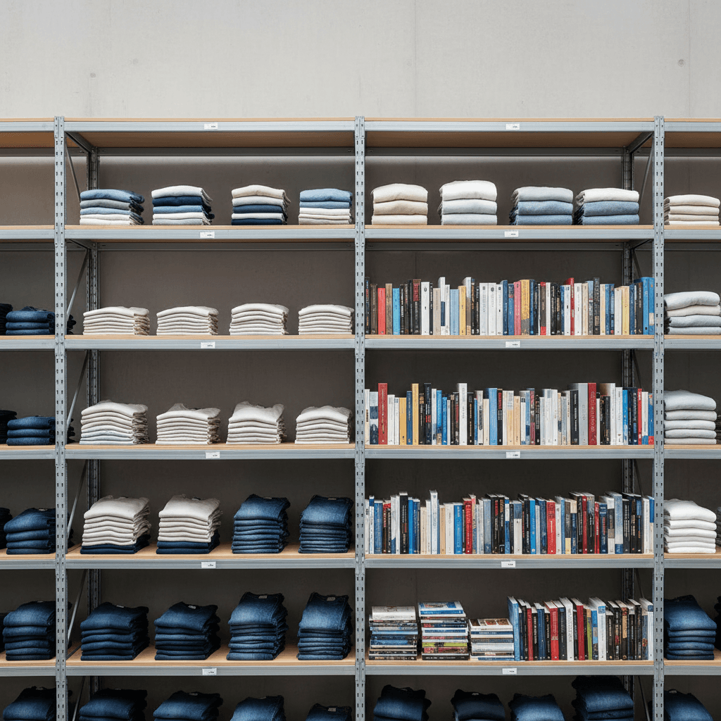 Wholesale inventory of recycled clothing and books