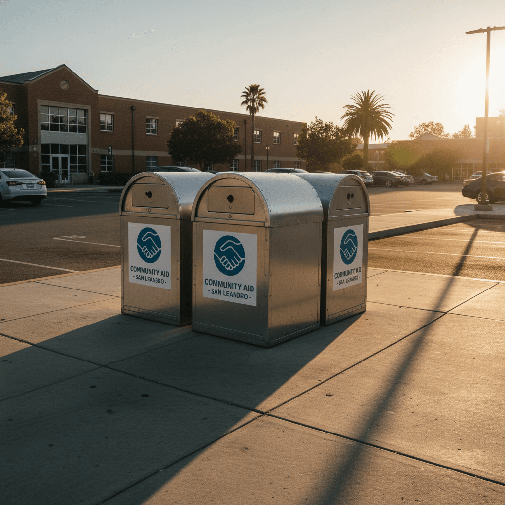 Eco Recycling Inc. donation bins placed throughout the Bay Area
